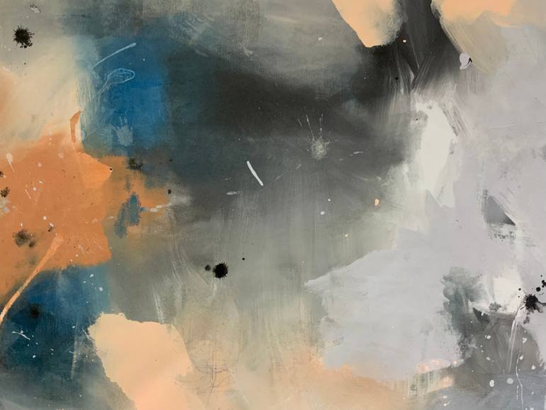 Original Abstract Expressionism Abstract Painting by Rodrigue Semabia