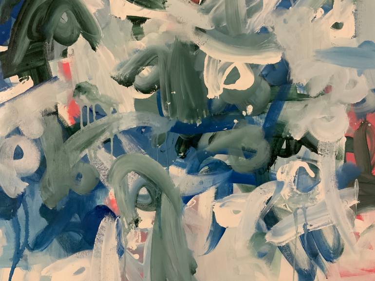 Original Abstract Expressionism Abstract Painting by Rodrigue Semabia
