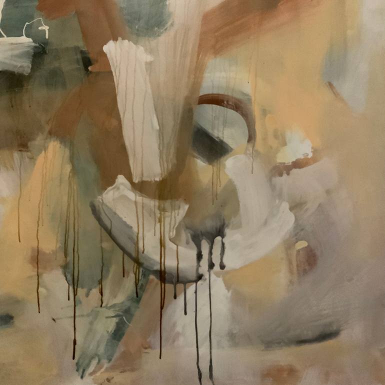 Original Abstract Expressionism Abstract Painting by Rodrigue Semabia