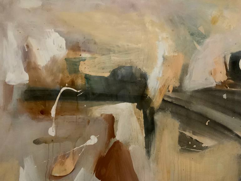 Original Abstract Expressionism Abstract Painting by Rodrigue Semabia