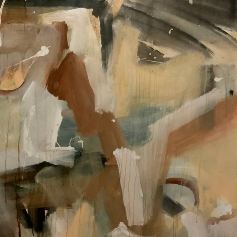 Original Abstract Expressionism Abstract Painting by Rodrigue Semabia