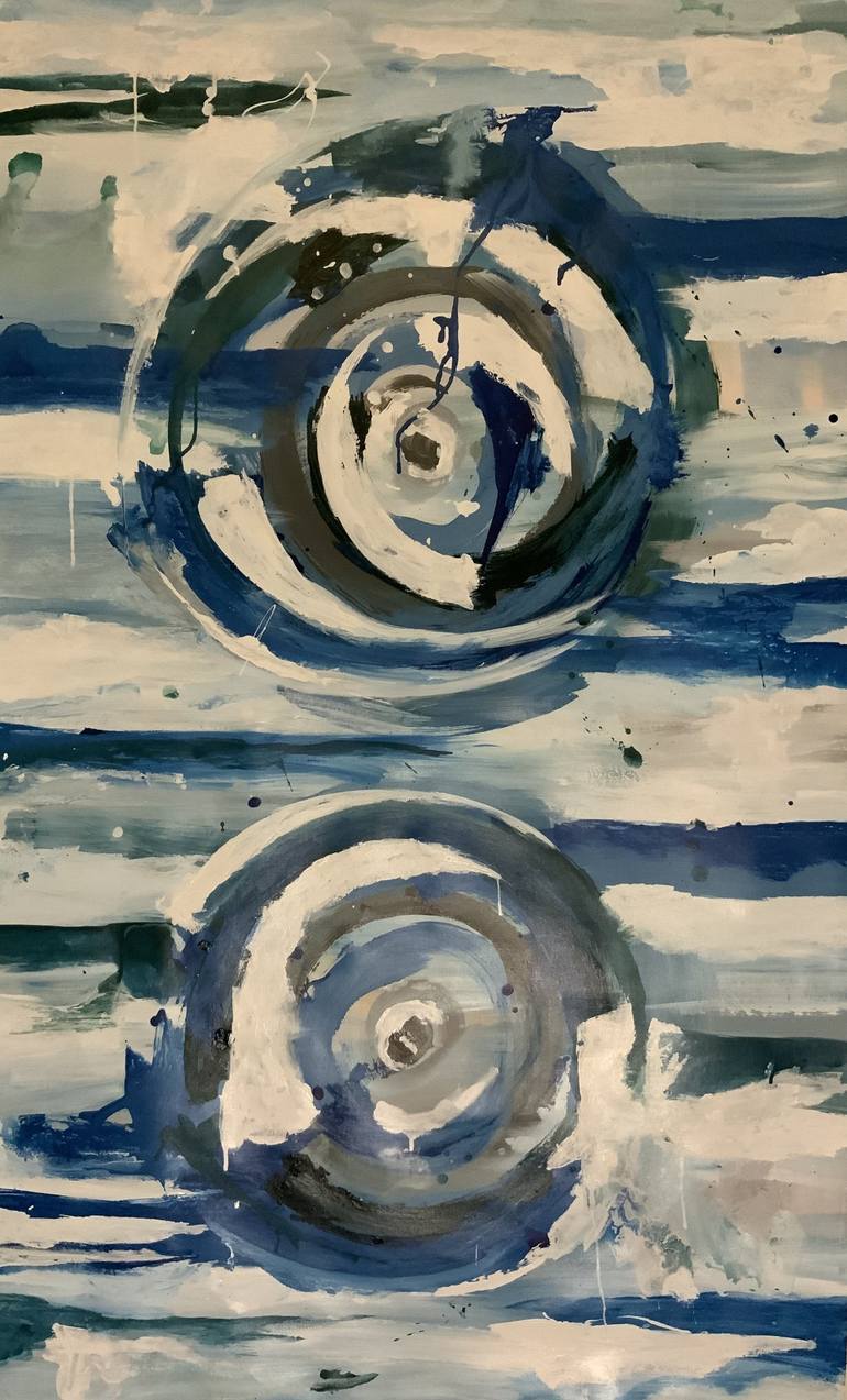 Original Abstract Expressionism Abstract Paintings by Rodrigue Semabia