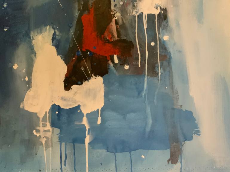 Original Abstract Expressionism Abstract Painting by Rodrigue Semabia