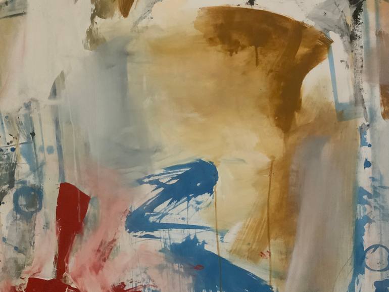 Original Abstract Expressionism Abstract Painting by Rodrigue Semabia