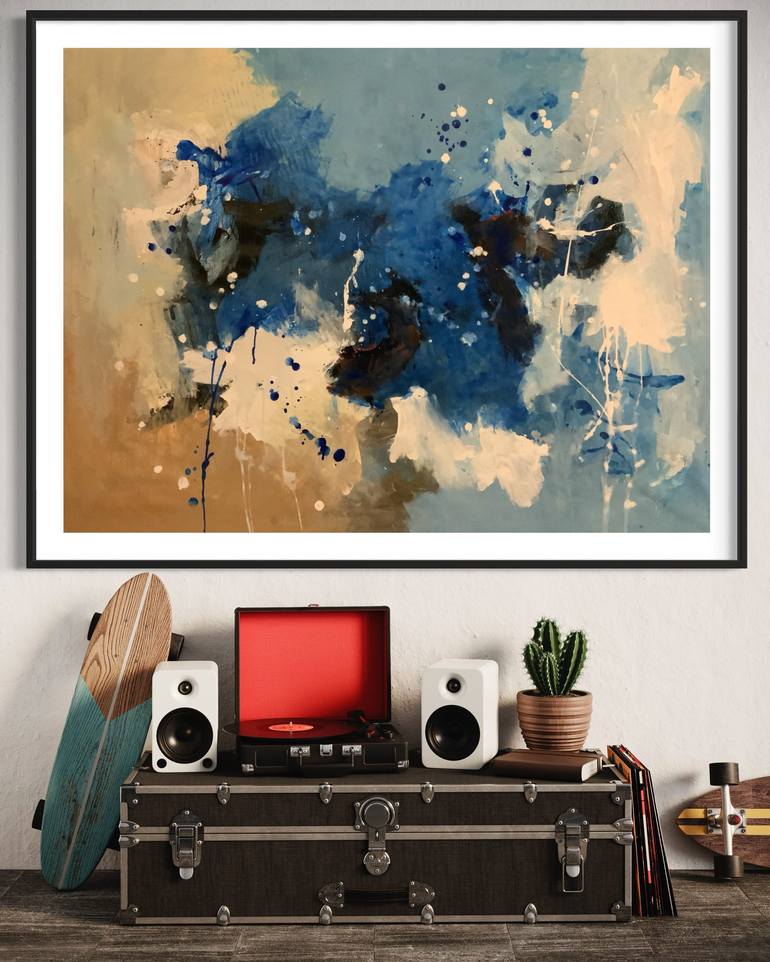 Original Abstract Painting by Rodrigue Semabia