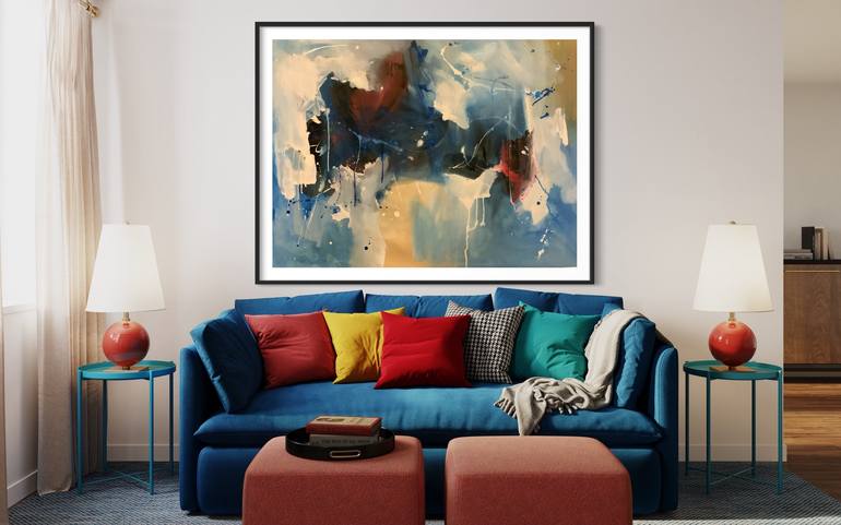 Original Abstract Painting by Rodrigue Semabia