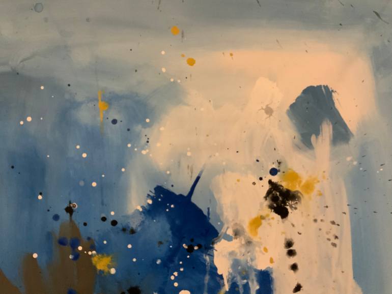 Original Abstract Expressionism Abstract Painting by Rodrigue Semabia
