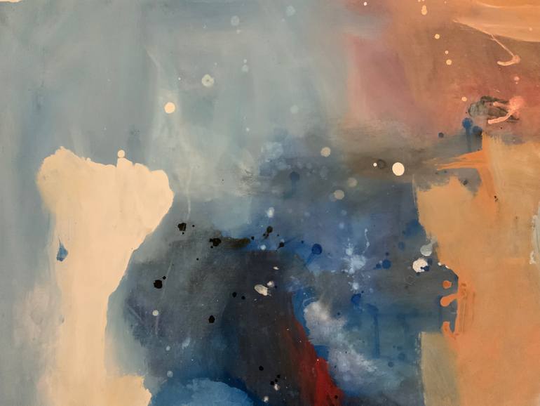 Original Abstract Expressionism Abstract Painting by Rodrigue Semabia