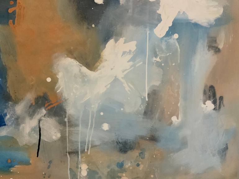 Original Abstract Expressionism Abstract Painting by Rodrigue Semabia