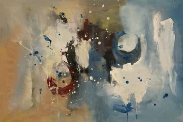 Original Abstract Expressionism Abstract Paintings by Rodrigue Semabia