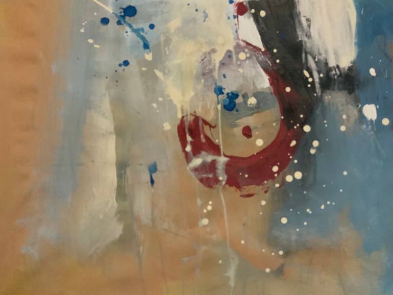 Original Abstract Expressionism Abstract Painting by Rodrigue Semabia