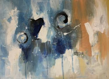 Original Abstract Expressionism Abstract Paintings by Rodrigue Semabia