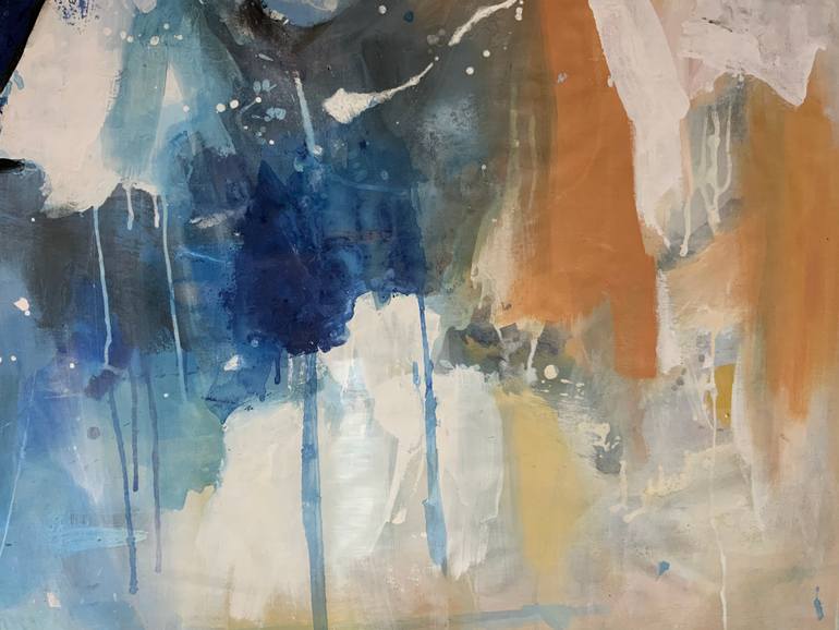 Original Abstract Expressionism Abstract Painting by Rodrigue Semabia