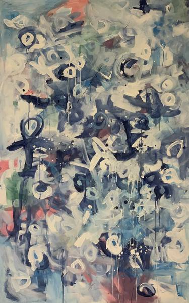 Original Abstract Expressionism Abstract Paintings by Rodrigue Semabia