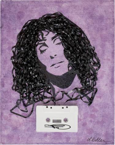 Cher Purple Watercolor Cassette Portrait thumb