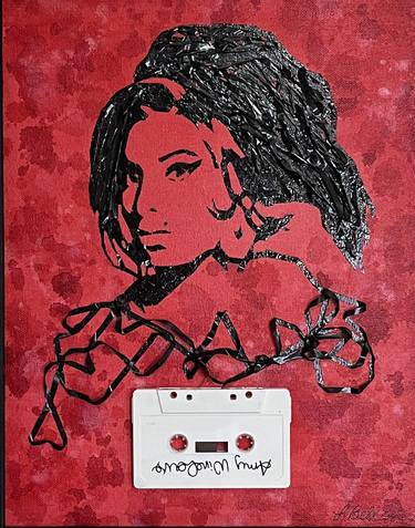 Red Amy Winehouse Cassette Portrait thumb