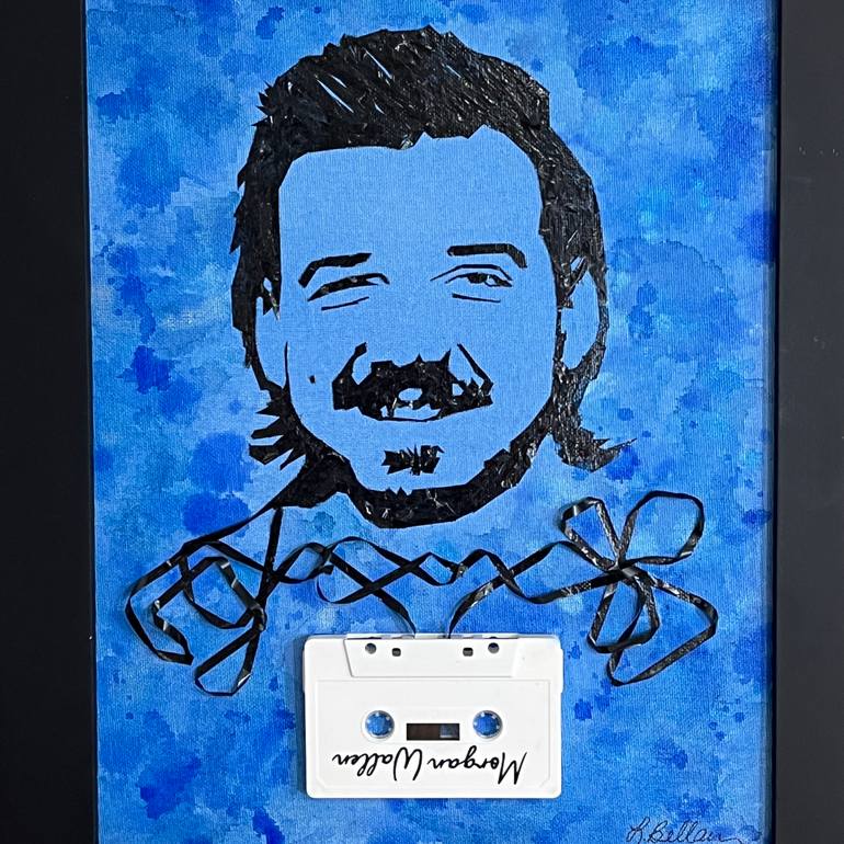 Original Conceptual Pop Culture/Celebrity Mixed Media by Lisa Bellavance