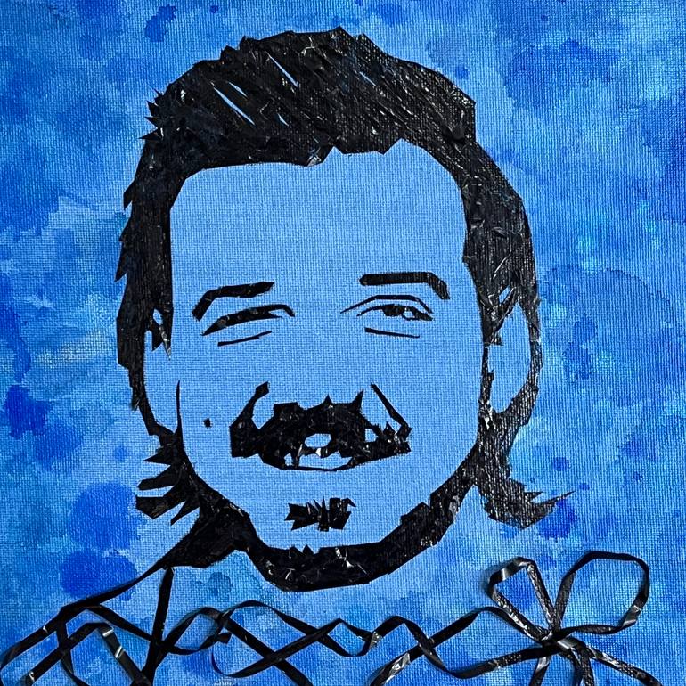 Original Conceptual Pop Culture/Celebrity Mixed Media by Lisa Bellavance