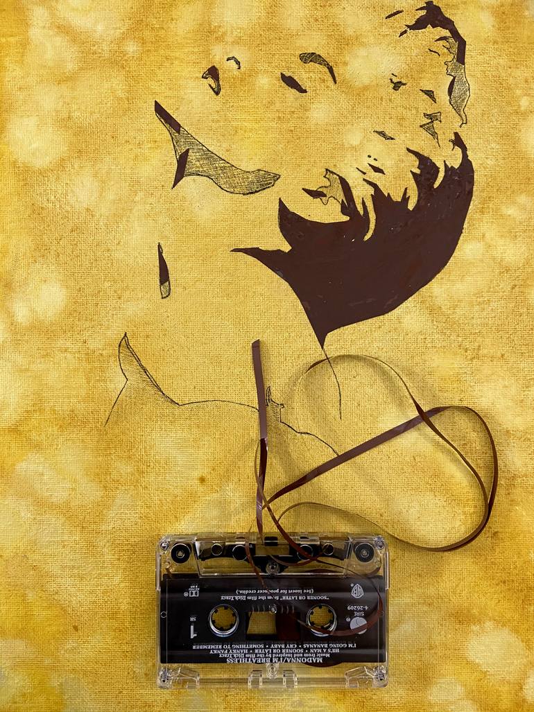 Original Figurative Pop Culture/Celebrity Collage by Lisa Bellavance