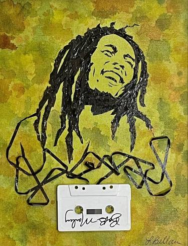 Bob Marley Green Cassette Portrait thumb