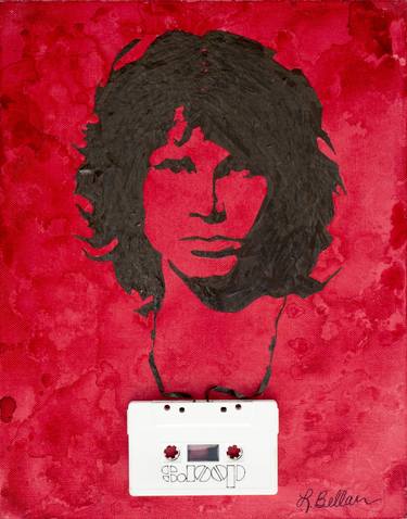 Jim Morrison Cassette Portrait thumb