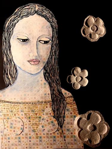 Original Figurative Women Collage by Nicoletta Veronesi