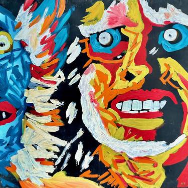 Original Pop Art Mortality Paintings by Nicoletta Veronesi