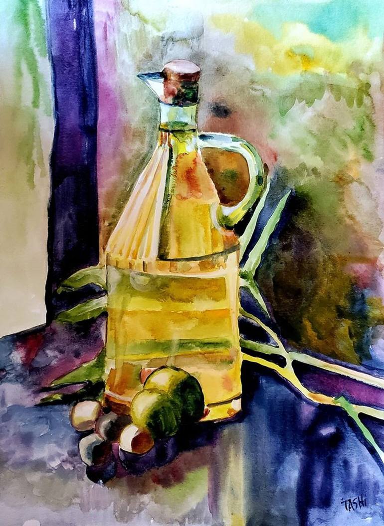 olive oil paint