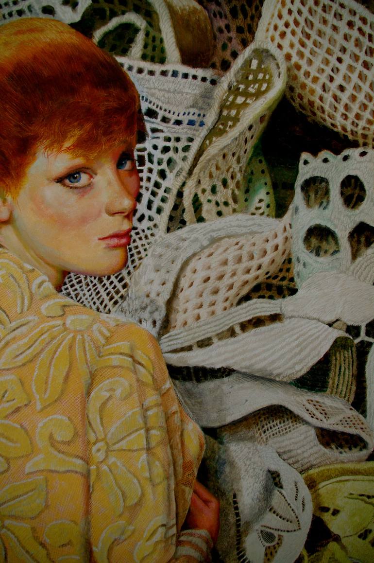 Original Figurative Patterns Painting by R C Bailey