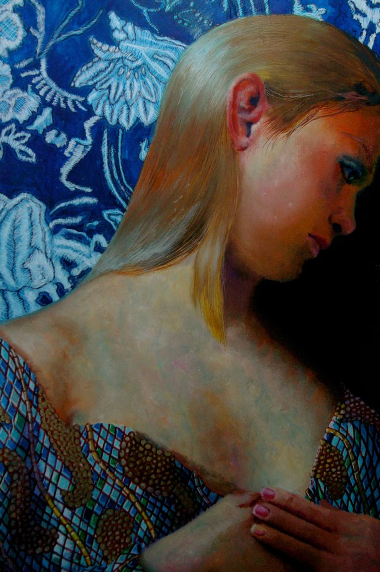 Original Figurative People Painting by R C Bailey