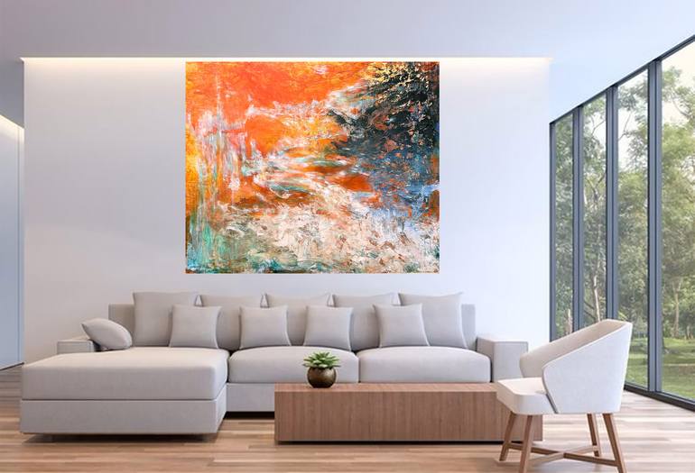 Original Abstract Expressionism Abstract Painting by Daphne Verheijke
