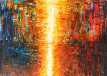 Original Abstract Expressionism Light Paintings by Daphne Verheijke