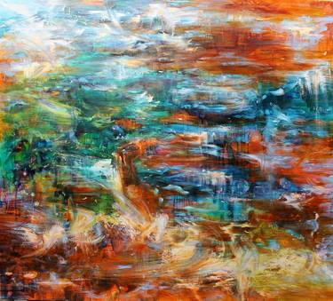 Original Abstract Expressionism Nature Paintings by Daphne Verheijke