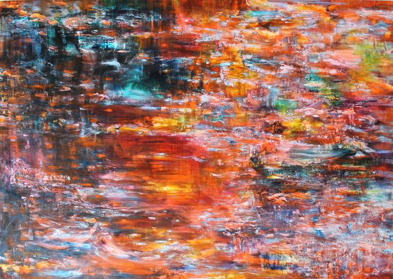 Sea of wondering colors Painting by Daphne Verheijke | Saatchi Art