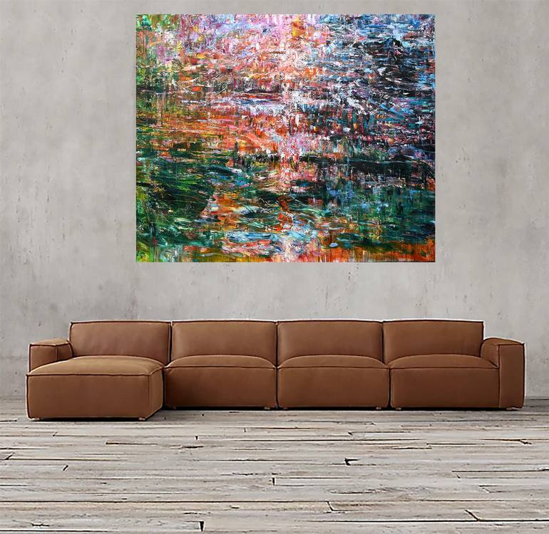 Original Abstract Expressionism Nature Painting by Daphne Verheijke