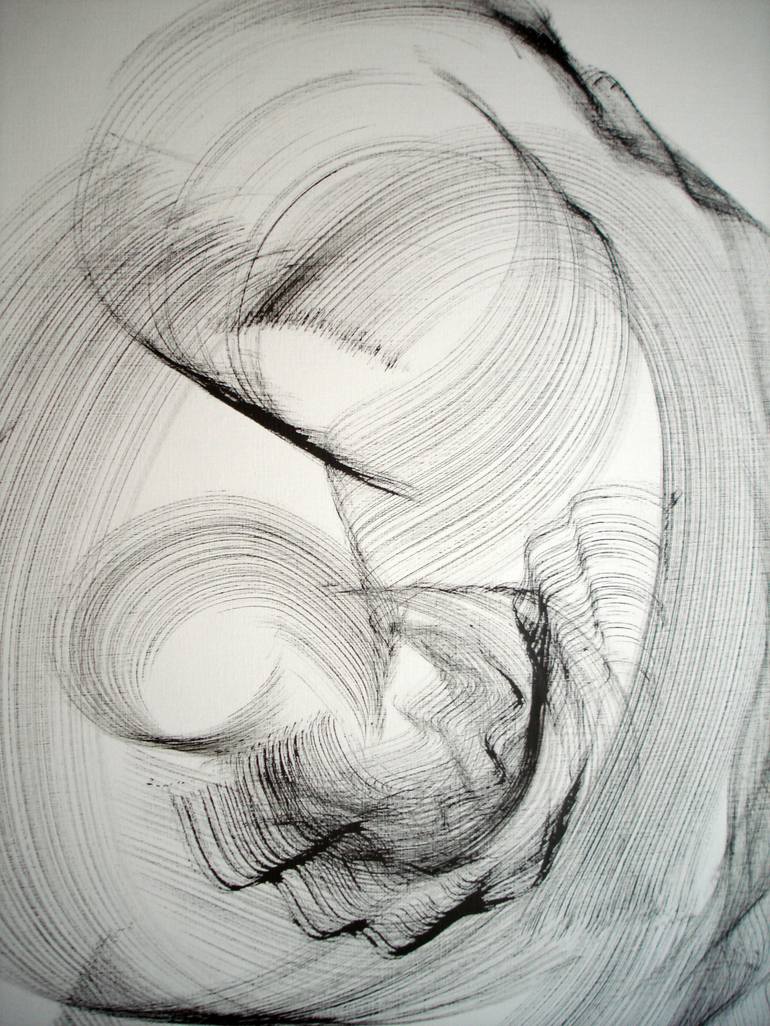 Original Abstract Drawing by Razvan Zahu