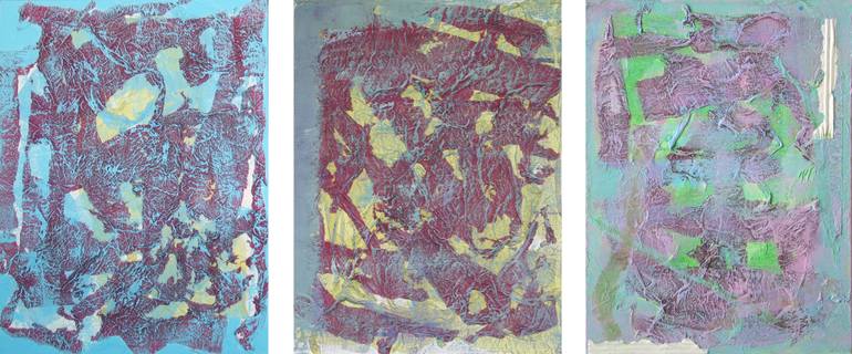 Original Abstract Collage by Christine Grosaru Bleton