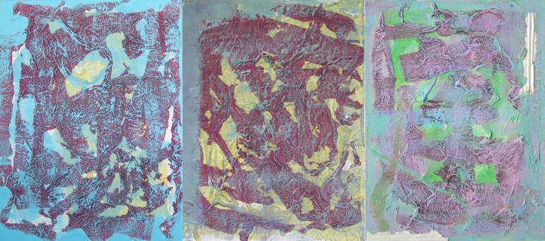Original Abstract Collage by Christine Grosaru Bleton