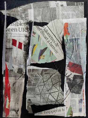 Original Abstract Collage by Christine Grosaru Bleton
