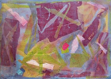 Original Abstract Expressionism Abstract Collage by Christine Grosaru Bleton
