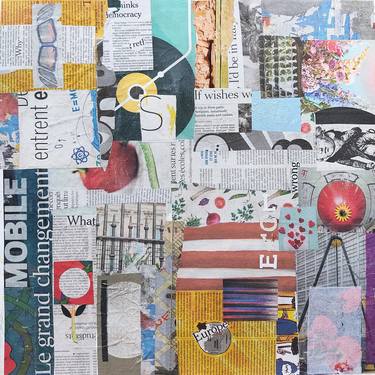 Print of Fine Art Abstract Collage by Christine Grosaru Bleton