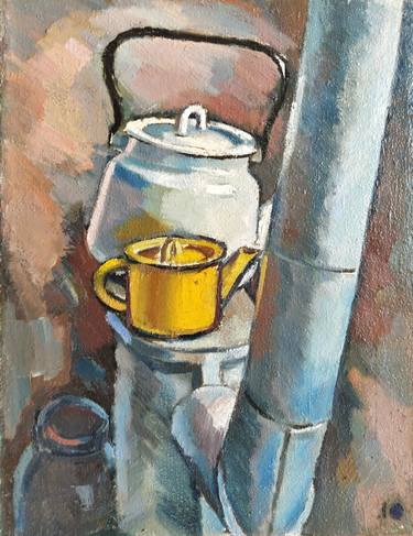 Original Still Life Paintings by Najmaddin Huseynov