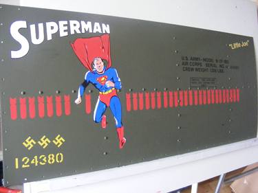 B17 ''Superman ' Nose Art Panel thumb
