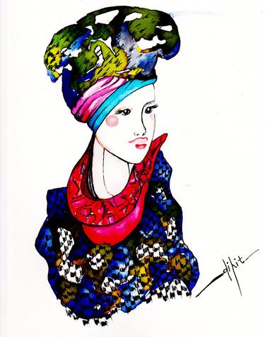 Original Women Painting by dipit anand