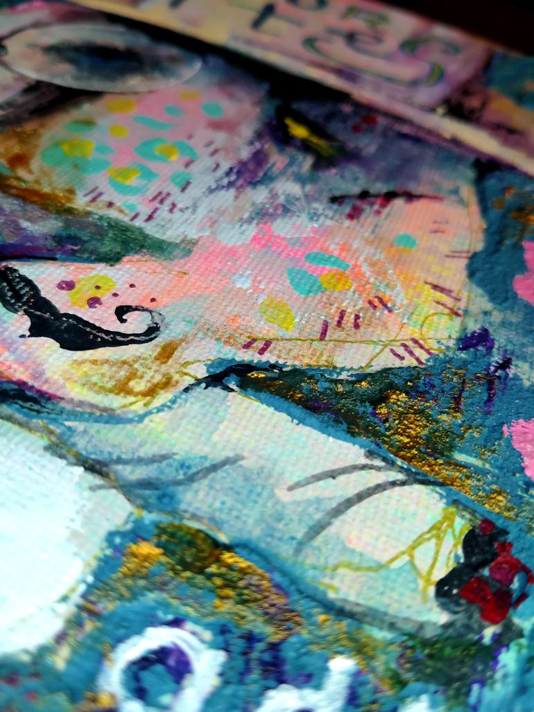 Original Portraiture Animal Painting by Vladislava Thul