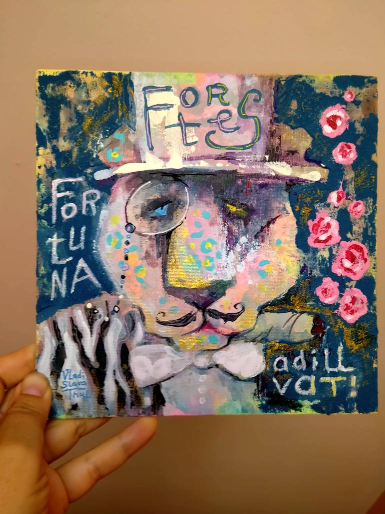 Original Portraiture Animal Painting by Vladislava Thul