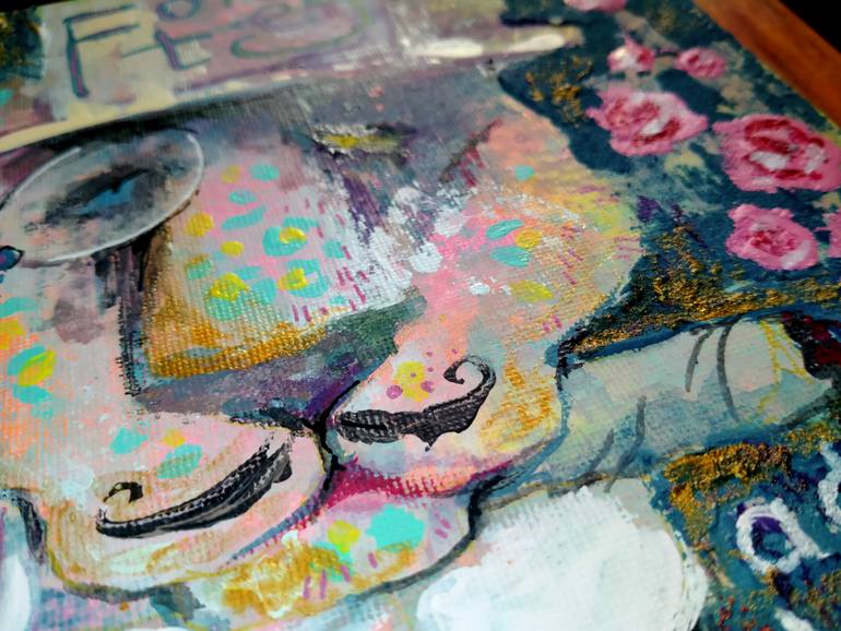 Original Portraiture Animal Painting by Vladislava Thul