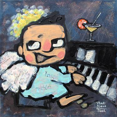 Original Contemporary People Painting by Vladislava Thul