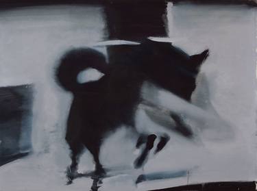 Original Dogs Painting by Olexandr Vereshchak