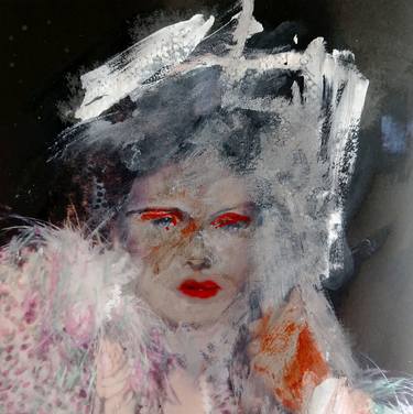 Original Women Mixed Media by Rainer Schwenkglenks